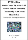 PYROLURIA:  Counteracting the Surge of this Genetic Nutrient Deficiency Unleashed By 21st Century Malnutrition  Impacts mood, sleep, appetite, and more